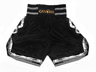 Kanong Bokseshorts Boxing Shorts : KNBSH-201-Sort-Sølv
